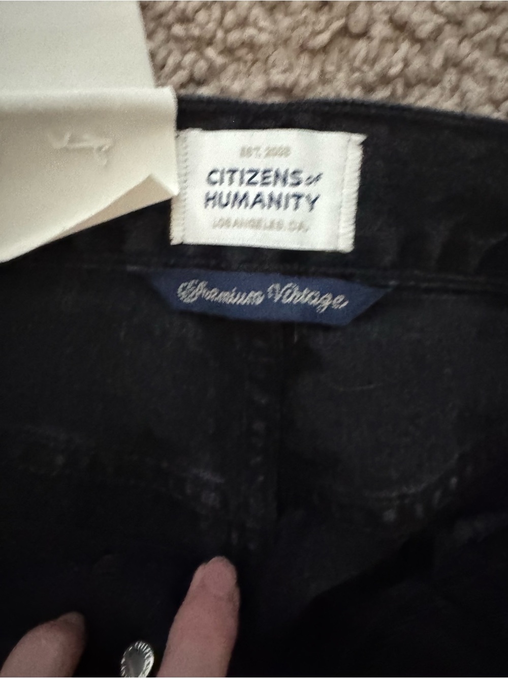 Citizens Of Humanity Annina Black Denim Jeans - Picture 2 of 7
